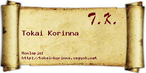 Tokai Korinna névjegykártya